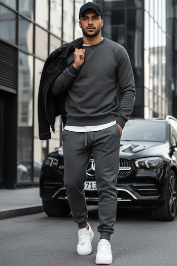 Moška gladek jopa Barva Antracitna DSTREET BX2405