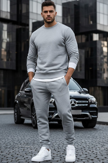 Moška gladek jopa Barva Svetlosiva DSTREET BX3354