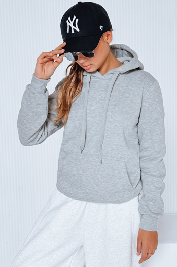Ženska jopa s kapuco BASIC Barva siva DSTREET BY0155