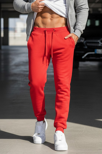 Moške spodnji deli trenirke Barva rdeča DSTREET UX2708