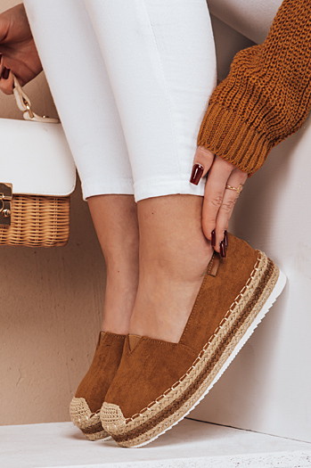 Ženske espadrile LANSI camel Dstreet ZY0060