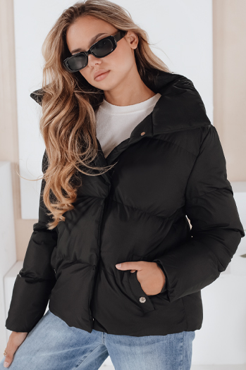 Ženska prešita zimska bunda LARO black Dstreet TY1994