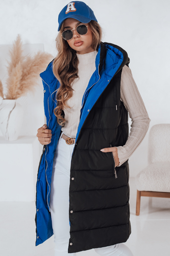 Ženski dolgi telovnik CHESTER Barva Črna DSTREET TY2305