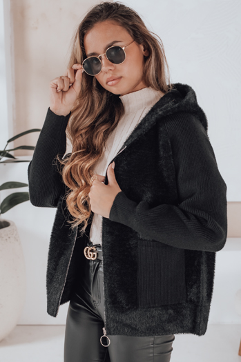Ženska jakna iz alpake KATHERINE Barva Črna DSTREET NY0481z