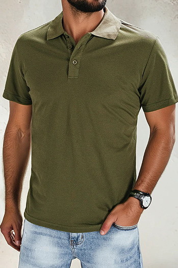 Moška polo Barva Zelena DSTREET PX0511