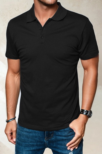 Moška polo Barva Črna DSTREET PX0512