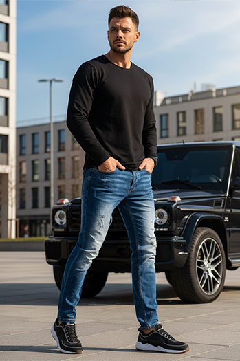 Moške kavbojke Barva Modra DSTREET UX3821