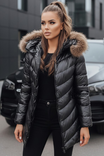 Ženska zimska jakna PREMIUM black Dstreet TY3024