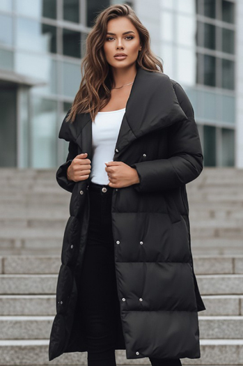 Ženska prešita jakna plašč FAVI black Dstreet TY3089