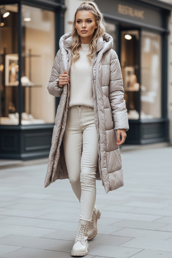 Ženska zimska jakna LINA bež Dstreet TY3110