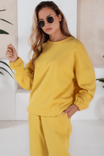 Ženski komplet trenirka ARIELLA PREMIUM rumena Dstreet AY0734