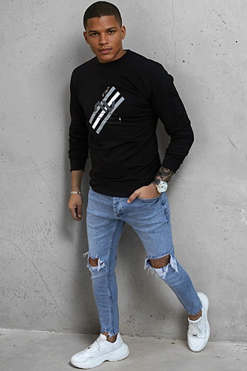 Moška jopa s potiskom Barva Črna DSTREET BX5364