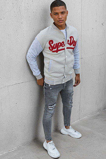 Moška bluza z zadrgo v barvi ecru Dstreet BX5445