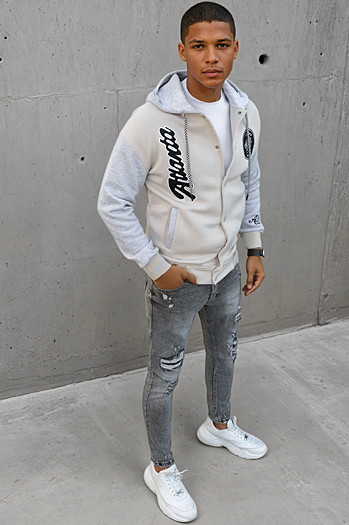 Moška kamelja jopa z zadrgo Dstreet BX5452