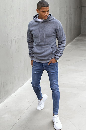 Moška temno siva majica Dstreet BX5479