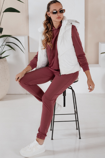 Ženski komplet trenirke MIGEL Barva Klaret DSTREET AY0809