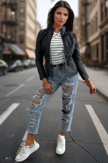 Ženska jakna BRETA black Dstreet TY3453