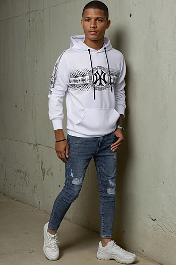 Moška jopa s kapuco Barva Črna DSTREET BX5567