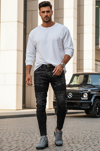 Moške kavbojke Barva Črna DSTREET UX3939