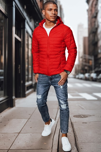 Moška prehodna jakna rdeča Dstreet TX4417