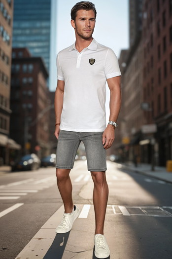 Moške kratke kavbojke temno sive barve Dstreet SX2351