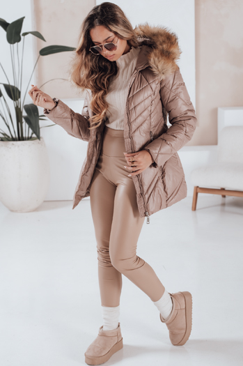 Ženska zimska jakna SOLARIS Barva Cappuccino DSTREET TY4010