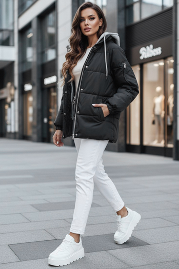 Ženska zimska jakna SPACE Barva Črna DSTREET UX4070