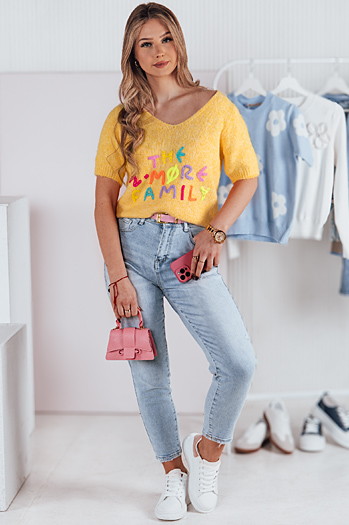 Ženski pulover FATEL yellow Dstreet MY2318