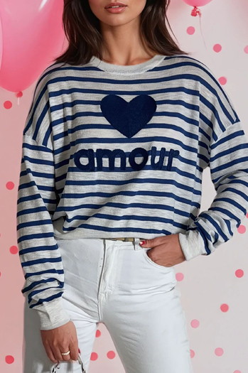 Ženski pulover NOVES blue Dstreet MY2321