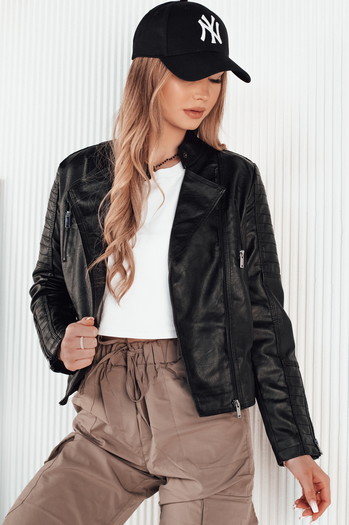 Ženska usnjena jakna BAILO black Dstreet TY4196