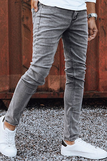 Spodnie męskie jeansowe jasnoszare Dstreet UX4233