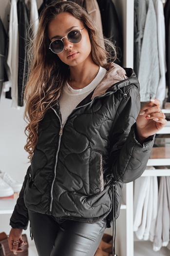 Ženska prešita jakna OLMOS Barva Bež DSTREET TY4240