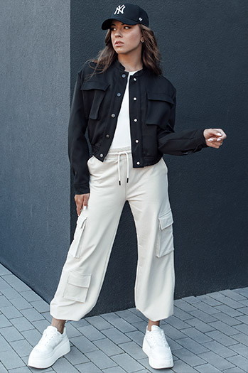 Ženska bomber jakna PRIEV black Dstreet TY4307