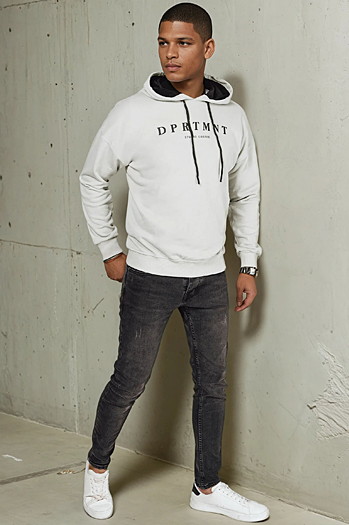 Moška jopa s potiskom Barva siva DSTREET BX5679