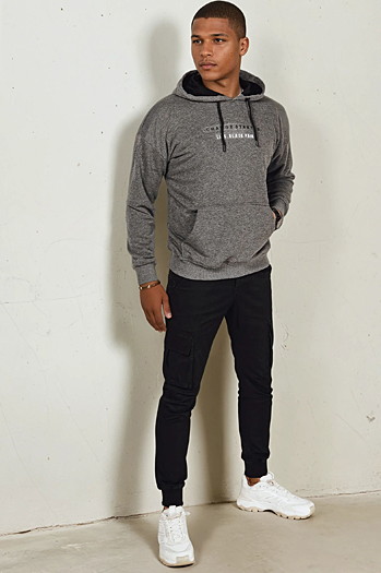 Moška jopa s kapuco Barva Antracitna DSTREET BX5723