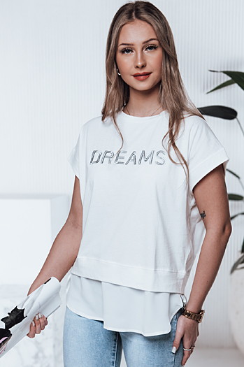 Ženska majica DREAMY ecru Dstreet RY2521