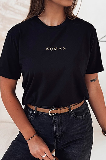Ženska majica WOMAN črna Dstreet RY2554