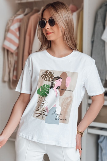 Ženska majica BRAVIS bela Dstreet RY2616