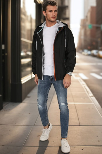 Moška prehodna jakna črna Dstreet TX4700