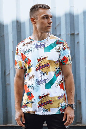 Moška majica s potiskom Barva Bela  DSTREET RX5614