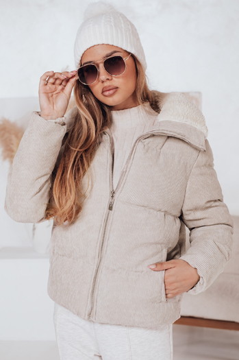 Ženska zimska bunda TRENDYGLAM beige Dstreet TY4358