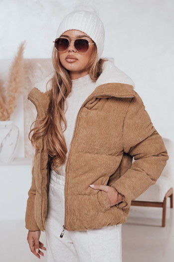 Ženska zimska bunda TRENDYGLAM temno bež Dstreet TY4359