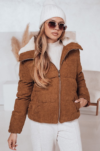 Ženska zimska bunda TRENDYGLAM rjava Dstreet TY4360