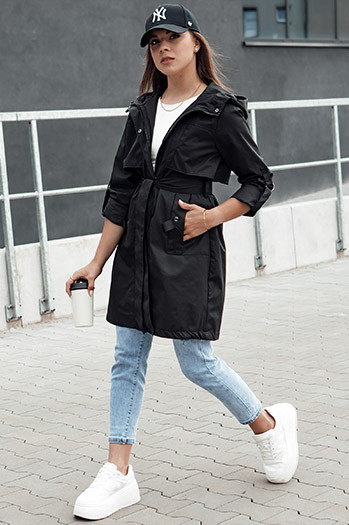 Kurtka parka damska MODERNS czarna Dstreet TY4390