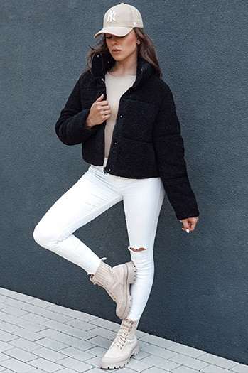 Kurtka damska krótka CELESTIAL czarna Dstreet TY4481