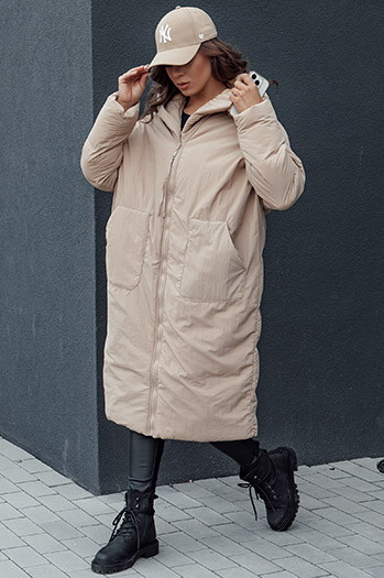 Kurtka damska MELVIN ciemnobeżowa Dstreet TY4509