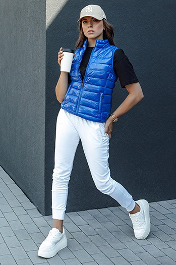 Kamizelka damska WIANO niebieska Dstreet TY4522