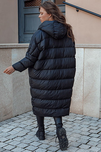 Ženska zimska bunda s kapuco ANNIKA black Dstreet TY4541