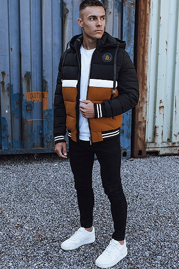 Kurtka zimowa męska pikowana czarna Dstreet TX4867