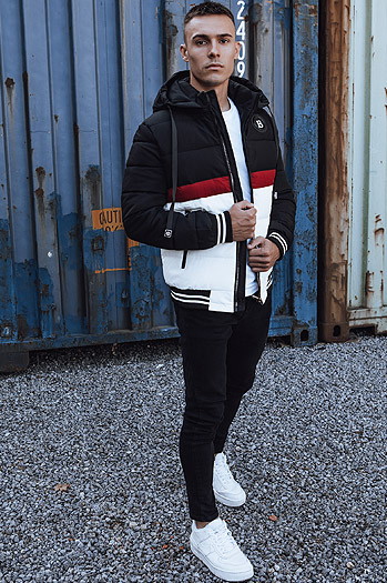 Kurtka zimowa męska pikowana czarna Dstreet TX4869